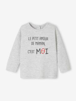 -T-shirt bébé à message manches longues