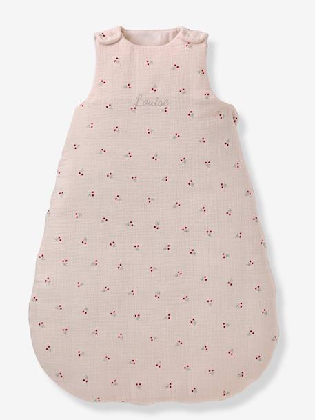 Gigoteuse sans manches CHERRY personnalisable beige imprimé - vertbaudet enfant 