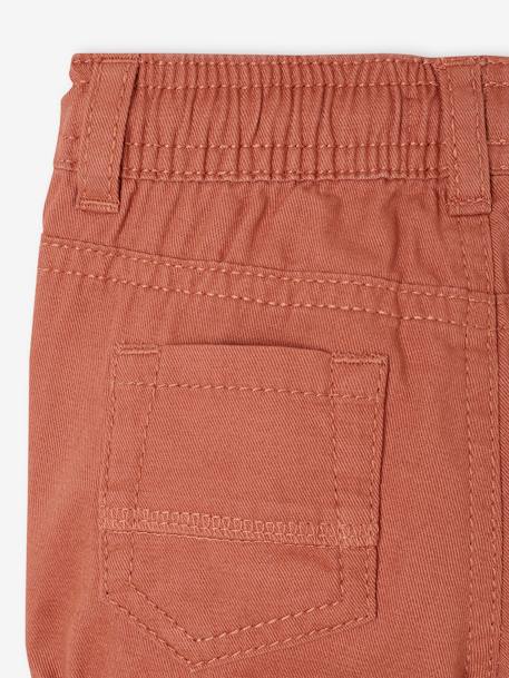 Short bébé garçon en toile taille élastiquée terracotta - vertbaudet enfant 