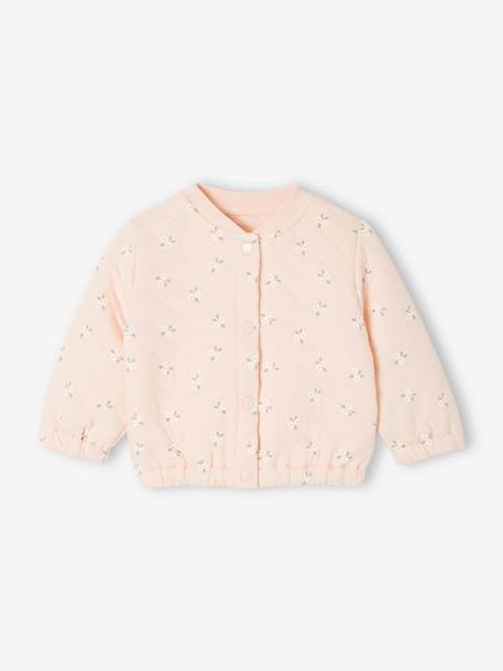 Gewatteerd babyvestje lichtroze - vertbaudet enfant 