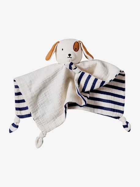 Doudou plat chien personnalisable + coffret cadeau bleu - vertbaudet enfant 