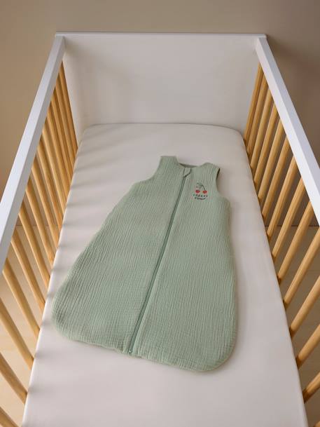 Gigoteuse spécial été ouverture centrale CHERRY vert sauge - vertbaudet enfant 