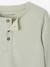 Lot 2 tunische Basics baby's longsleeve shirts groengrijs - vertbaudet enfant 