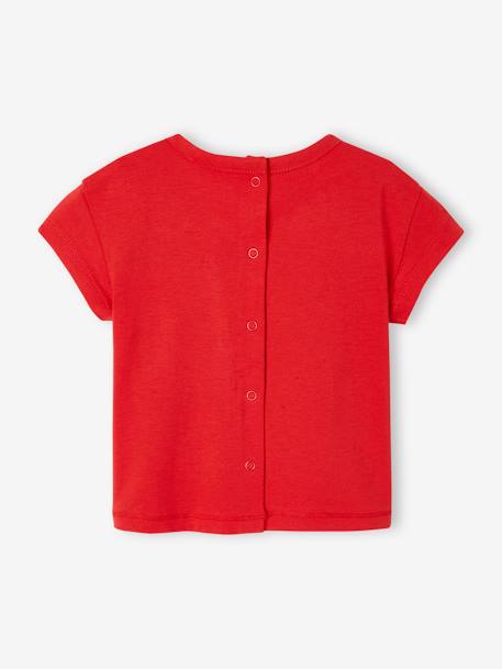 Set van 2 T-shirts voor baby, met korte mouwen rood - vertbaudet enfant 