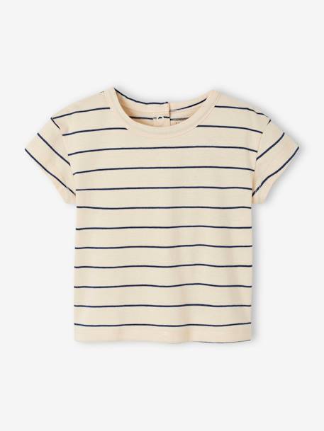 Set van 2 T-shirts voor baby, met korte mouwen rood - vertbaudet enfant 