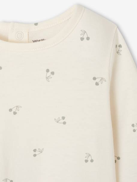 Set van 2 Basics babyshirts met lange mouwen saliegroen - vertbaudet enfant 