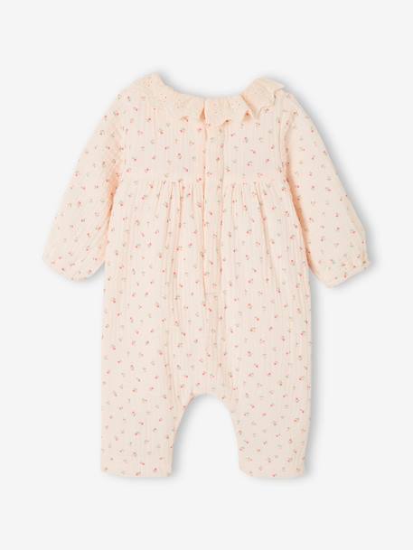 Katoenen babypakje van hydrofiel doek lichtroze - vertbaudet enfant 