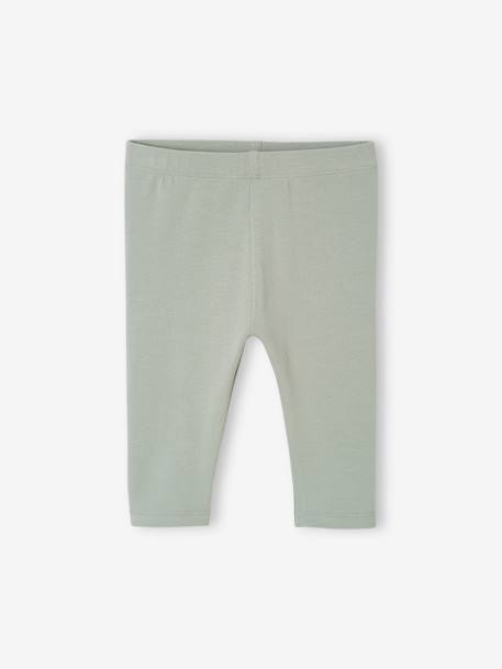 Set van 2 basic babyleggings rozen+saliegroen - vertbaudet enfant 