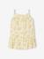 Ensemble fleuri robe et culotte naissance jaune pâle - vertbaudet enfant 
