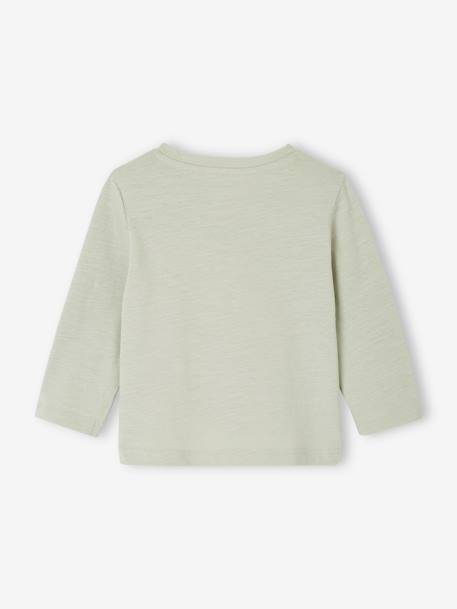 Lot 2 tunische Basics baby's longsleeve shirts groengrijs - vertbaudet enfant 