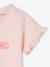T-shirt voor baby's met boodschap in biologisch katoen lichtroze - vertbaudet enfant 