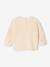 Pull bébé brodé vanille+vieux rose - vertbaudet enfant 
