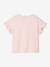 T-shirt voor baby's met boodschap in biologisch katoen lichtroze - vertbaudet enfant 