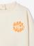 Babysweater met ronde kraag Basics ecru+saliegroen - vertbaudet enfant 