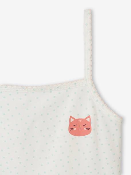 Lot de 3 débardeurs fille jaune pâle - vertbaudet enfant 