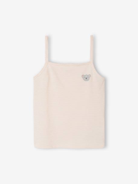 Lot de 3 débardeurs fille jaune pâle - vertbaudet enfant 