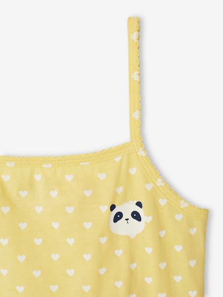 Lot de 3 débardeurs fille jaune pâle - vertbaudet enfant 