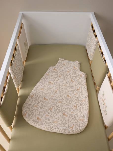 Gigoteuse en gaze de coton personnalisable BABYLON beige imprimé - vertbaudet enfant 