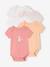 Set van 5 babyrompers met korte mouwen veel wit - vertbaudet enfant 