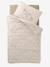 Set dekbedovertrek + kussensloop voor baby's BABYLON beige, bedrukt - vertbaudet enfant 