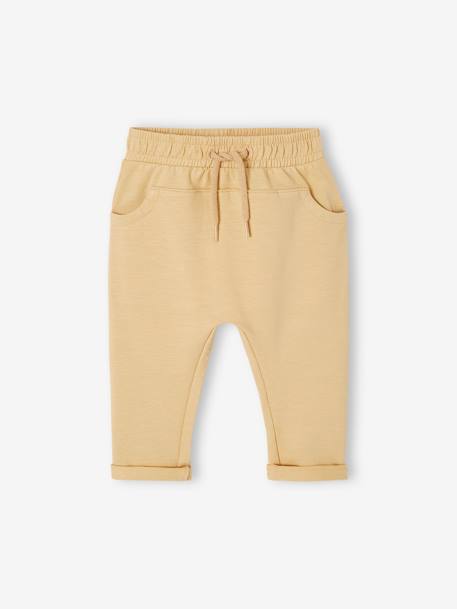 Lot de 2 pantalons bébé en molleton cappuccino - vertbaudet enfant 