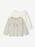 Lot de 2 t-shirts Basics bébé manches longues vert sauge - vertbaudet enfant 
