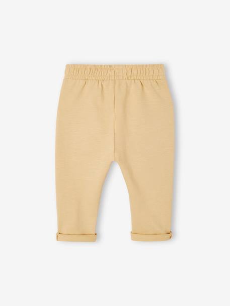 Lot de 2 pantalons bébé en molleton cappuccino - vertbaudet enfant 