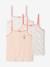 Lot de 3 débardeurs fantaisie Fille rose pâle - vertbaudet enfant 