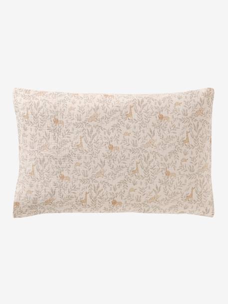 Set dekbedovertrek + kussensloop voor baby's BABYLON beige, bedrukt - vertbaudet enfant 