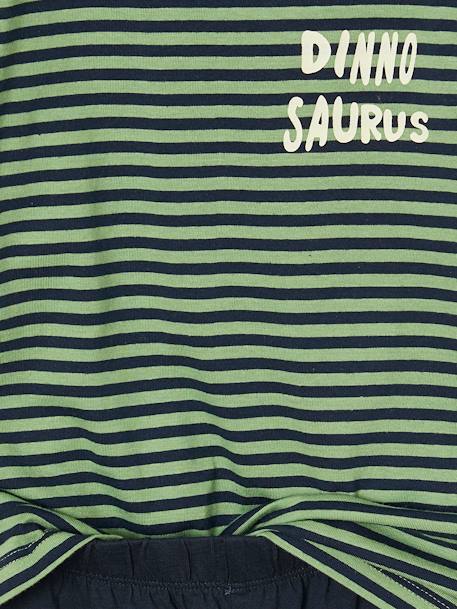Lot pyjama + pyjashort garçon dinosaure vert - vertbaudet enfant 