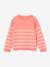 Pull fille marinière fantaisie beige chiné+framboise+marine+rose - vertbaudet enfant 