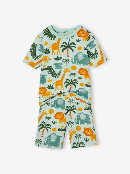 Lot de 2 pyjashorts garçon savane bleu pétrole - vertbaudet enfant 