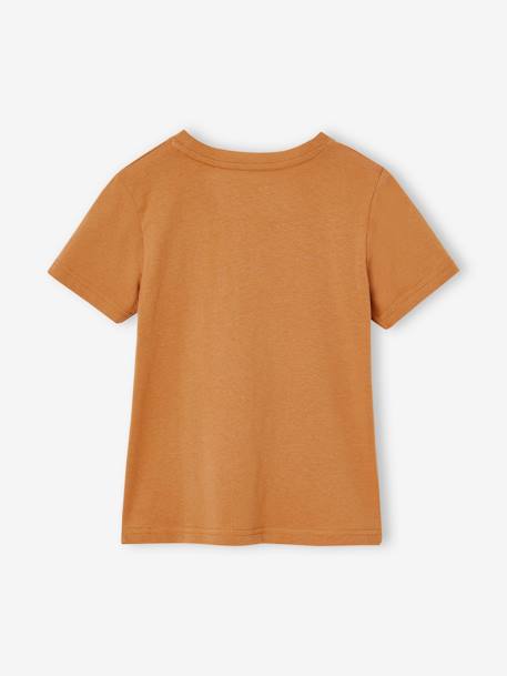 Set van 3 geassorteerde jongens-T-shirts met korte mouwen gemêleerd wit+pecannoot - vertbaudet enfant 