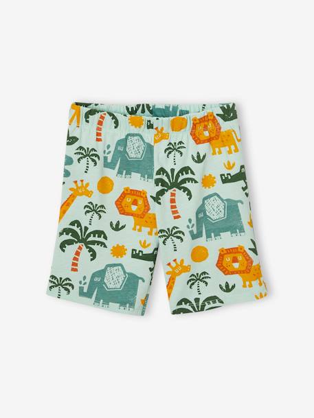 Lot de 2 pyjashorts garçon savane bleu pétrole - vertbaudet enfant 