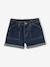 Short en jean fille bleu clair+bleu moyen+denim brut - vertbaudet enfant 