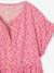 Robe à fleurs boutonnée fille bleu ciel+blush+écru - vertbaudet enfant 