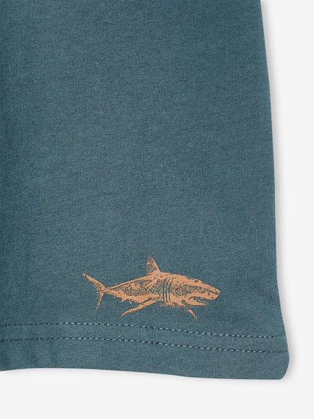 Set van 3 geassorteerde jongens-T-shirts met korte mouwen gemêleerd wit+pecannoot - vertbaudet enfant 