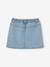Jupe en jean fille bleu clair+bleu moyen - vertbaudet enfant 
