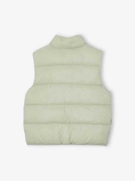 Doudoune fille légère sans manches vert sauge - vertbaudet enfant 