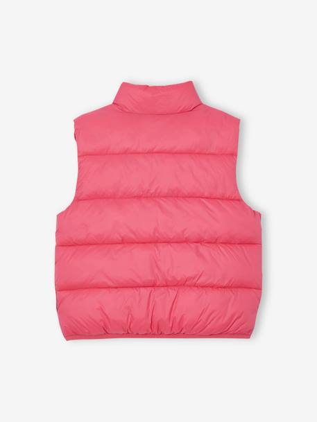 Doudoune fille légère sans manches rose+vert sauge - vertbaudet enfant 