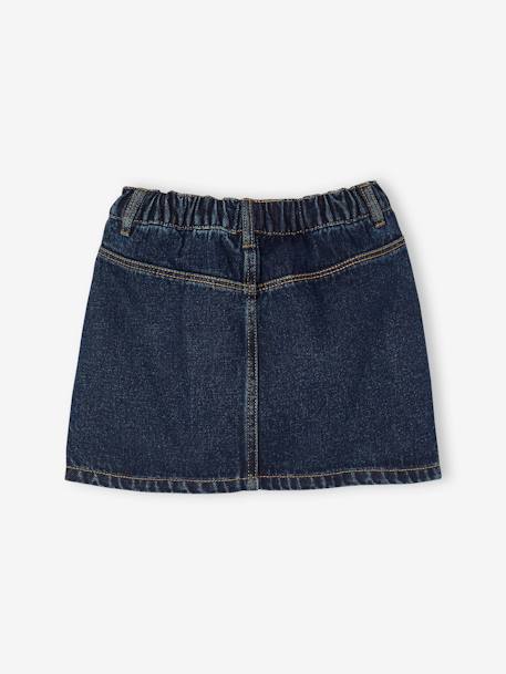 Jupe en jean fille denim brut - vertbaudet enfant 