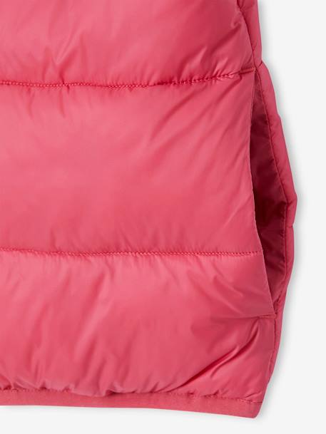 Doudoune fille légère sans manches rose+vert sauge - vertbaudet enfant 