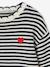 Pull fille à rayures bleu grisé+marine - vertbaudet enfant 