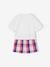 Pyjashort chat en popeline fille blanc - vertbaudet enfant 