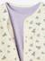 Meisjesset gewatteerd jack met bloemenprint + jurk paars+rozen - vertbaudet enfant 