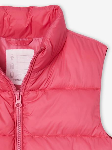 Doudoune fille légère sans manches rose+vert sauge - vertbaudet enfant 