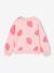 Sweat fille motifs fantaisie beige imprimé+blanc imprimé+rose+vanille - vertbaudet enfant 