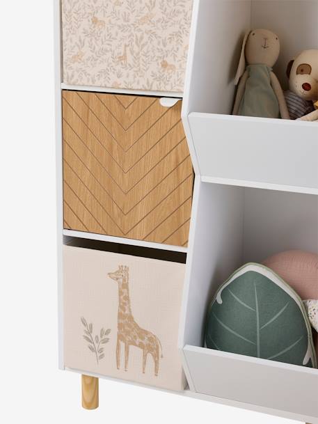 XL boekenkast mix boeken en speelgoed wit - vertbaudet enfant 