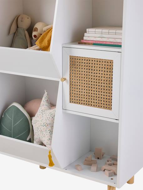 XL boekenkast mix boeken en speelgoed wit - vertbaudet enfant 