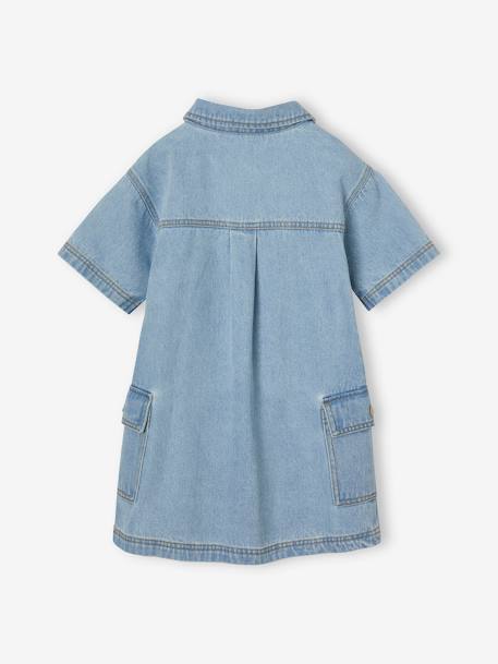Robe en jean fille bleu clair - vertbaudet enfant 